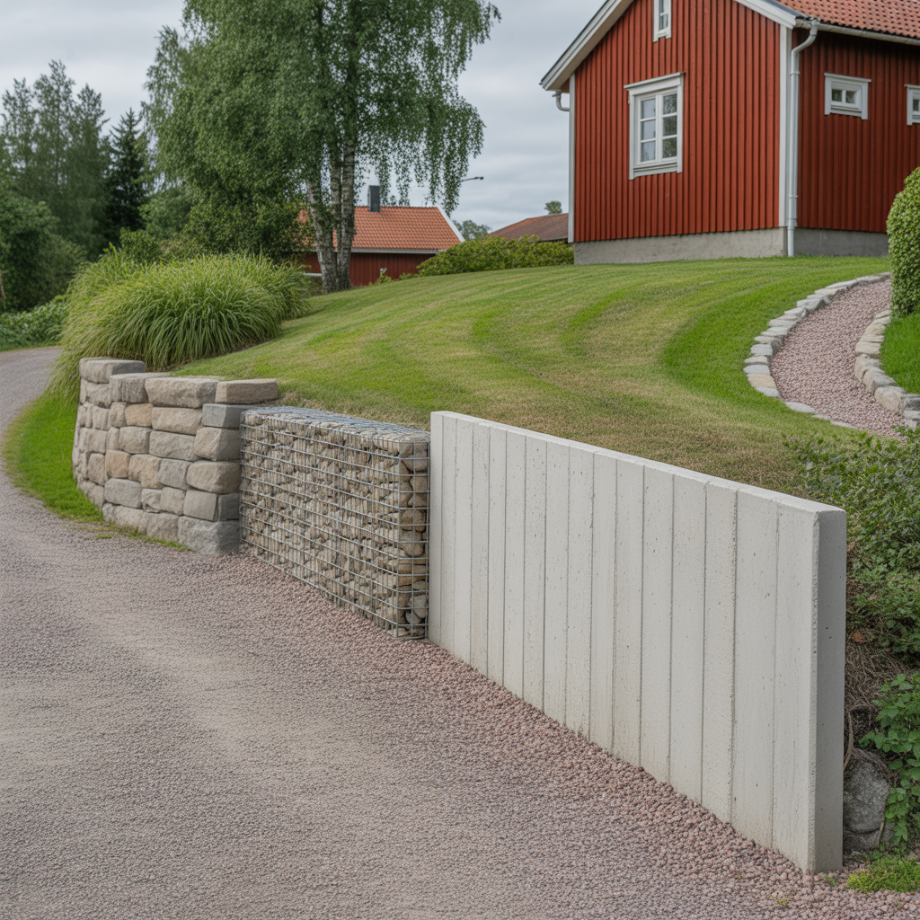 stodmur block stenkorg eller gjuten mur jamforelse och pris
