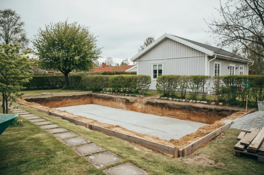 schaktning och markf rst rkning f r v xthus i r helsingborg