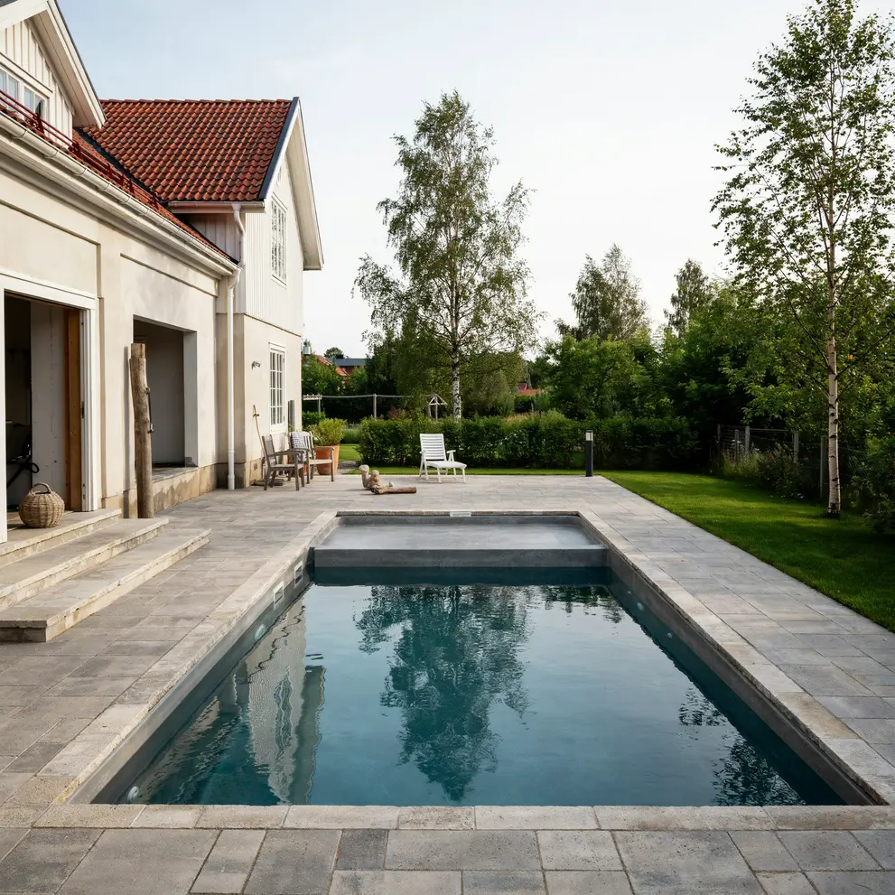 bygga pool helsingborg skane
